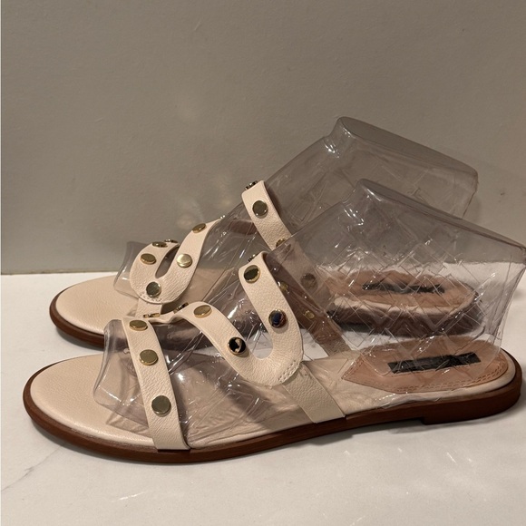 Kensie Melania Off White Studded Slide Sandals - Picture 3 of 8